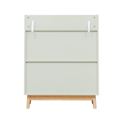 Kinder boekenrek Rebecca Mobili Oroya 100x80x33 MDF Grenen Aqua Groen Bruin