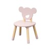 Tavolino e 2 Sedie per Bambini Rebecca Mobili Sika 44x60x56 MDF Pino Rosa Marrone SET 3 pezzi