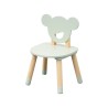 Table and 2 Chairs for Children Rebecca Mobili Aniba 44x60x56 MDF Pine Aqua Green Brown SET 3 pcs