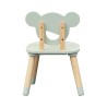 Table and 2 Chairs for Children Rebecca Mobili Aniba 44x60x56 MDF Pine Aqua Green Brown SET 3 pcs