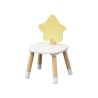 Tafel en stoel voor kinderen Rebecca Mobili Buriti 44x60x40 MDF Grenen Wit Bruin SET 2 stuks