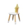 Table and Chair for Children Rebecca Mobili Buriti 44x60x40 MDF Pine White Brown SET 2 pcs