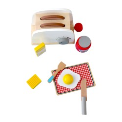 Children's Toaster Toy Rebecca Mobili Serapias From 3 years Wood Multicolor