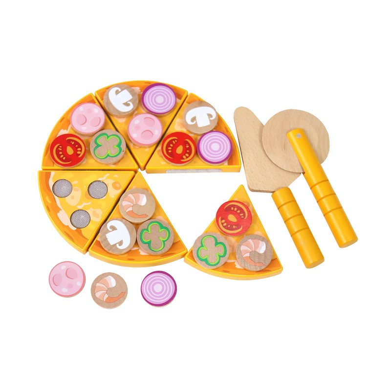 Gioco Pizza per Bambini Rebecca Mobili Okhar Dai 3 anni Legno Multicolore