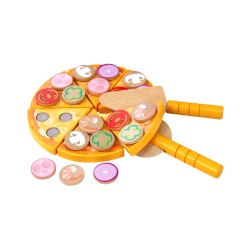 Children's Pizza Toy Rebecca Mobili Okhar From 3 years Wood Multicolor