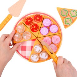 Children's Pizza Toy Rebecca Mobili Okhar From 3 years Wood Multicolor