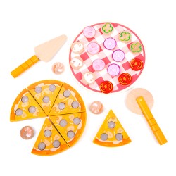 Brinquedo Pizza para Crianças Rebecca Mobili Okhar A partir de 3 anos Madeira Multicolorido