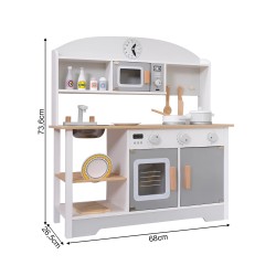 Brinquedo Cozinha para Crianças Rebecca Mobili Manul A partir de 3 anos Madeira Multicolorido 73,5x68x26,5