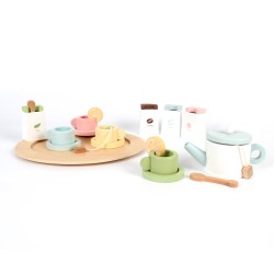 Children's Tea Set Toy Rebecca Mobili Videira From 3 years Wood Multicolor