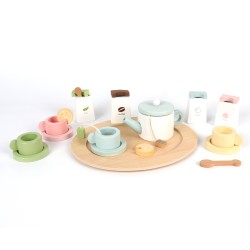 Children's Tea Set Toy Rebecca Mobili Videira From 3 years Wood Multicolor