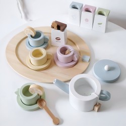 Children's Tea Set Toy Rebecca Mobili Videira From 3 years Wood Multicolor