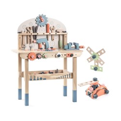 Children's Tool Bench Toy Rebecca Mobili Bacaba From 3 years Wood Multicolor 79,5x59,5x29,5