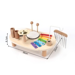 Juego de Instrumentos Musicales para Niños Rebecca Mobili Yaya A partir de 3 años Madera Multicolor 8x39x23