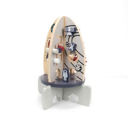 Children's Space Rocket Toy Rebecca Mobili Pimelea From 3 years Wood Multicolor 30x22x22