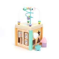 Jeu de Cube Montessori 5 en 1 pour Enfants Rebecca Mobili Amole À partir de 18 mois Bois Multicolore 29x15x15