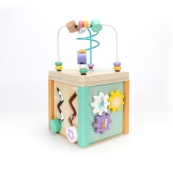 Gioco Cubo Montessoriano 5 in 1 per Bambini Rebecca Mobili Amole Dai 18 mesi Legno Multicolore 29x15x15