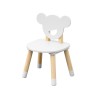 Tafel en 2 stoelen voor kinderen Rebecca Mobili Nefel 44x60x56 MDF Grenen Wit Bruin SET 3 stuks