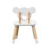 Table et 2 chaises pour enfants Rebecca Mobili Nefel 44x60x56 MDF Pin Blanc Marron ENSEMBLE 3 pcs