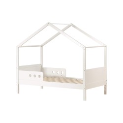 Children's Bed Rebecca Mobili Duhat 151x170x86 Pine White Light Brown Scandinavian