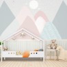 Children's Bed Rebecca Mobili Duhat 151x170x86 Pine White Light Brown Scandinavian