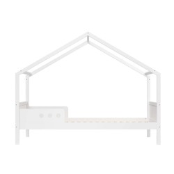 Children's Bed Rebecca Mobili Duhat 151x170x86 Pine White Light Brown Scandinavian