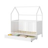 Cama para Crianças Rebecca Mobili Asimina 154,5x142,5x74,5 Pinho Branco Marrom Claro Escandinavo