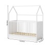 Children's Bed Rebecca Mobili Asimina 154,5x142,5x74,5 Pine White Light Brown Scandinavian