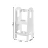 Torre Montessori Rebecca Mobili Siris 86x41x38 MDF Blanco Escandinavo