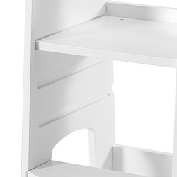 Torre Montessori Rebecca Mobili Siris 86x41x38 MDF Blanco Escandinavo