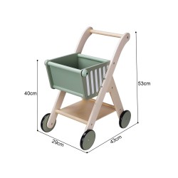 Children's Trolley Toy Rebecca Mobili Bakly From 3 years Wood Multicolor 53x43x29