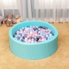 Jogo Piscina com Bolinhas para Crianças Rebecca Mobili Nabaq A partir de 12 meses Esponja Plástico Multicolorido Azul 28x90x90