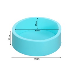 Jogo Piscina com Bolinhas para Crianças Rebecca Mobili Nabaq A partir de 12 meses Esponja Plástico Multicolorido Azul 28x90x90