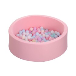 Gioco Piscina con Palline per Bambini Rebecca Mobili Likim Dai 12 mesi Spugna Plastica Rosa 28x90x90