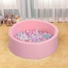 Jogo Piscina com Bolinhas para Crianças Rebecca Mobili Likim A partir de 12 meses Esponja Plástico Multicolorido Rosa 28x90x90