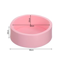 Jogo Piscina com Bolinhas para Crianças Rebecca Mobili Likim A partir de 12 meses Esponja Plástico Multicolorido Rosa 28x90x90