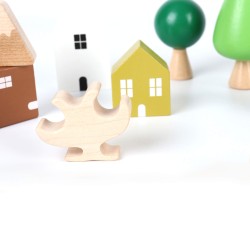 Juego Set de Bosque y Dinosaurios para Niños Rebecca Mobili Kunzea A partir de 3 años Madera Multicolor