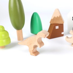 Gioco Set Foresta e Dinosauri per Bambini Rebecca Mobili Kunzea Dai 3 anni Legno Multicolore