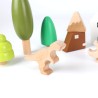 Gioco Set Foresta e Dinosauri per Bambini Rebecca Mobili Kunzea Dai 3 anni Legno Multicolore