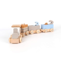 Children's Montessori Train Toy Rebecca Mobili Tiris From 3 years Wood Multicolor