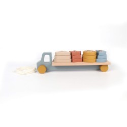 Jeu Camion Montessori pour Enfants Rebecca Mobili Keyaki À partir de 3 ans Bois Multicolore