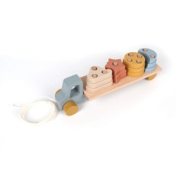 Children's Montessori Truck Toy Rebecca Mobili Keyaki From 3 years Wood Multicolor