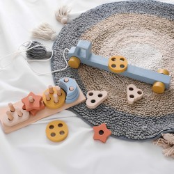 Juego Camión Montessori para Niños Rebecca Mobili Keyaki A partir de 3 años Madera Multicolor