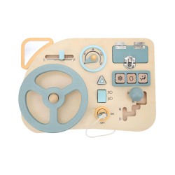 Children's Steering Wheel with Dashboard Toy Rebecca Mobili Sobya From 3 years Wood Multicolor 4,5x28x20