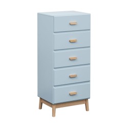 Dresser Rebecca Mobili Kuro 115x50x40 MDF Wood Light blue Brown Scandinavian