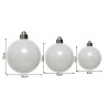 Palline per Albero Rebecca Mobili Ekop Ø 4/6/10 Plastica Bianco SET 32 pz