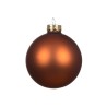 Palline per Albero di Natale Rebecca Mobili Arbey Ø 8 Vetro Arancione Scuro SET 16 pz