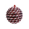 Palline per Albero di Natale Rebecca Mobili Bayd Ø 8 Plastica Spugna Rosso Bianco SET 2 pz