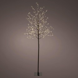 Albero di Natale Stilizzato con Luci Rebecca Mobili Sayal 150x60x60 Metallo Plastica Bianco Caldo