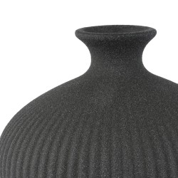 Vaso Decorativo Rebecca Mobili Ayous 13x13,5x13,5 Gres Nero