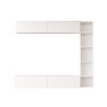 Wall Unit Rebecca Mobili Kadab 143,5x169x26 Chipboard White Modern SET 3 pcs